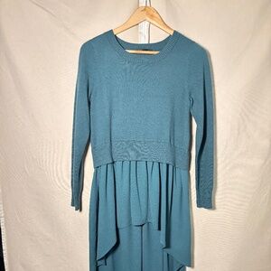 Women's DG2 Diane Gilman Green Sweaterdress XS
